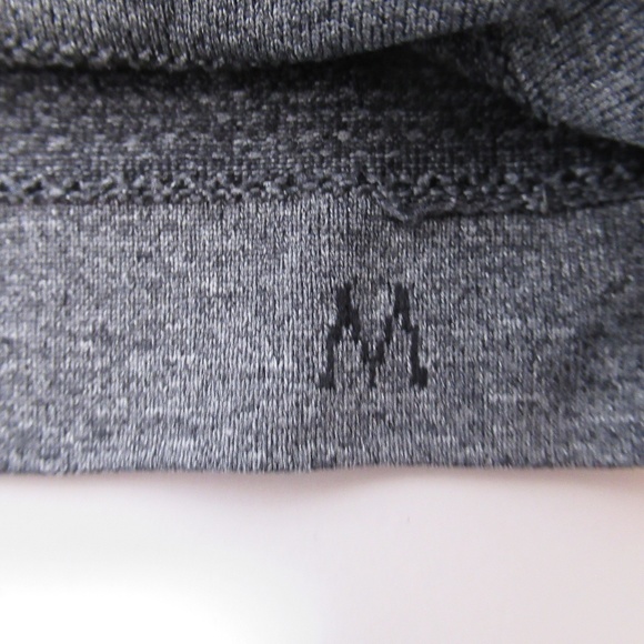 Lululemon Metal Vent Tech Polo Short Sleeve Heathered Black Size M Silveresecnt - Picture 8 of 12